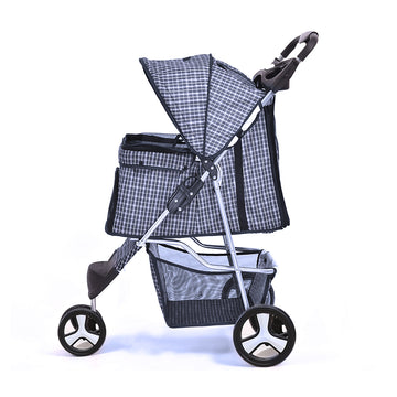 PaWz Pet Stroller 3 Wheels Dog Cat Cage Puppy Pushchair Travel Walk Carrier Pram PaWz